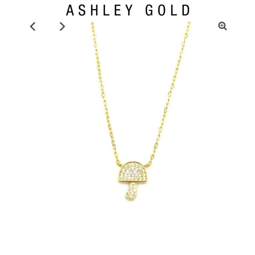 Ashley By 26 International Gold Mushroom Necklace